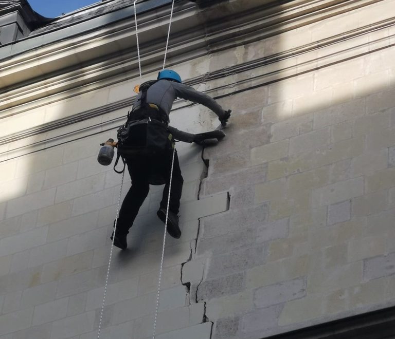 Travaux de maçonnerie sur façade 